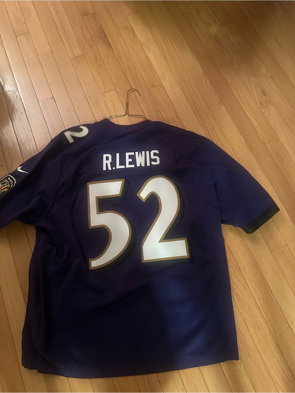 NFL Purple Baltimore Ravens #52 R. Lewis Jersey